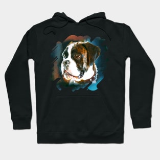 Boxer dog Portrait Hoodie